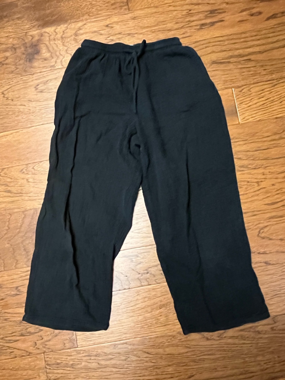 Jessica Simpson Black Cotton Gauze Pants